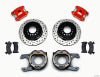 Wilwood D154 P/S P-B Kit Drilled-Red Chevy C-10 2.42 Offset 5-lug - Wilwood - part 140-12569-DR - TLNS Motorsports