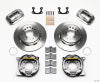 Wilwood Forged Dynalite P/S Park Brake Kit Polished Small Ford 2.66in Offset - Wilwood - part 140-7143-P - TLNS Motorsports