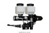 Wilwood Tandem Remote M/C Kit w L/H Bracket & Prop Valve - 1 1/8in Bore Black - Wilwood - part 261-14252-BK - TLNS Motorsports
