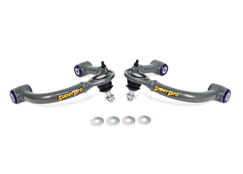 SuperPro 03-09 Lexus GX470 / Toyota 4Runner Sport 4WD Front Upper Fixed Offset Control Arm Set - Superpro - part TRC6480E - TLNS Motorsports
