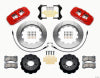 Wilwood AERO6 Front Hat Kit 14.00 Red 2007-2011 BMW E90 Series w/Lines - Wilwood - part 140-13582-R - TLNS Motorsports