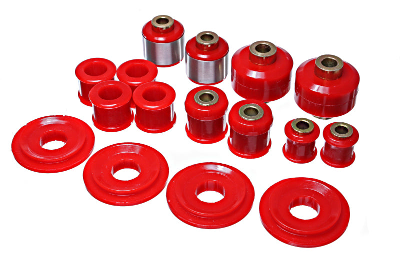 Energy Suspension 2015 Ford Mustang Rear Control Arm Bushing Set - Red - part 4.3166R - TLNS Motorsports