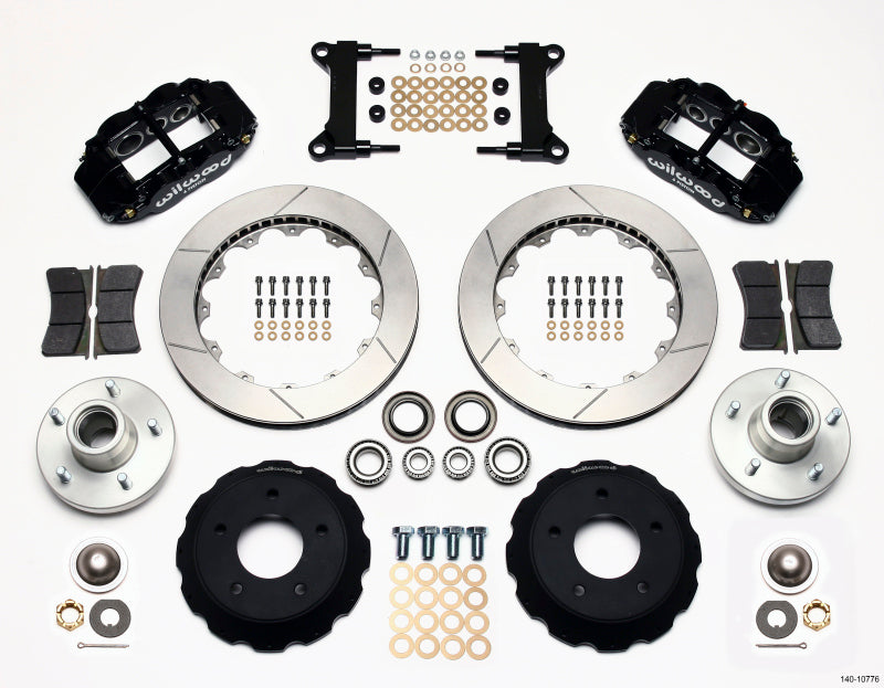 Wilwood Narrow Superlite 6R Front Hub Kit 14.00in Chevy C-10 60-87 CPP Drop Spindle - part 140-10776 - TLNS Motorsports