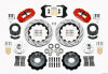 Wilwood Narrow Superlite 6R Front Hub Kit 14.00in Drill Red 1965-1969 Mustang Drum Spindle - Wilwood - part 140-12638-DR - TLNS Motorsports
