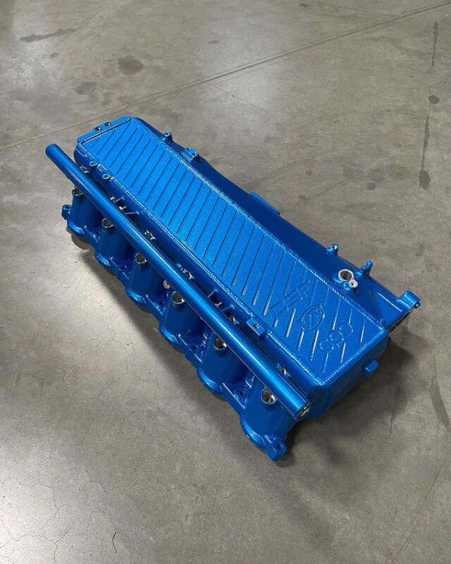 CSF BMW Gen 1 B58 Charge-Air-Cooler Manifold - Cusco/Verus Engineering Blue - CSF - part 8300CVEB - TLNS Motorsports