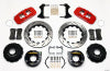 Wilwood AERO4 Rear P-Brake Kit 14.00in Drilled Red Small Ford 2.66in Offset - Wilwood - part 140-10946-DR - TLNS Motorsports