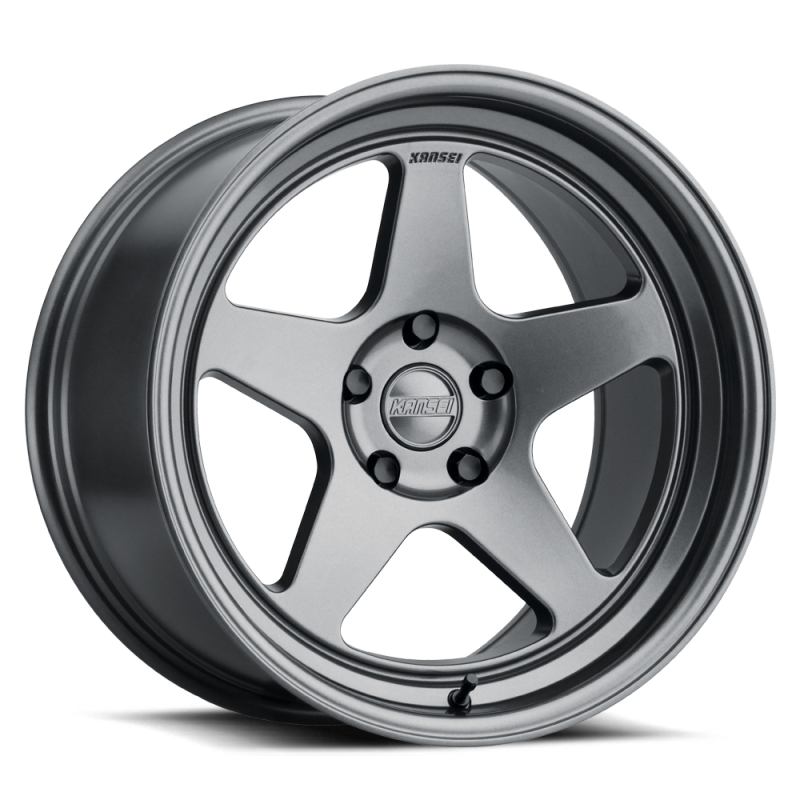 Kansei K12GM KNP 15x7in / 4x114.3 BP / 25mm Offset / 73.1mm Bore - Gloss Gunmetal - Kansei - part K12GM-157014+25 - TLNS Motorsports