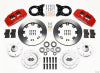 Wilwood Dynapro 6 Front Hub Kit 12.19in Red 1965-1969 Mustang Disc & Drum Spindle - Wilwood - part 140-12947-R - TLNS Motorsports