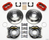 Wilwood Dynapro Low-Profile 11.00in P-Brake Kit - Red Chevy 12 Bolt Spcl 2.81in Off Stag Mount - Wilwood - part 140-11400-R - TLNS Motorsports
