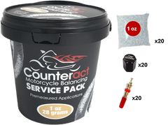Counteract Motorcycle Balance Beads Shop Service Bucket: 20 packs - 1oz bags - part MKSP1 - TLNS Motorsports