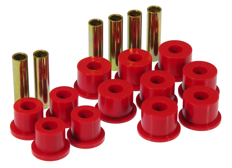 Prothane 88-98 GM 2/4wd Rear Spring & Shackle Bushings - Red - Prothane