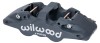 Wilwood Caliper-Aero4-R/H - Black Anodize 1.88/1.62in Pistons 1.25in Disc - Wilwood - part 120-13287 - TLNS Motorsports