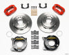 Wilwood Forged Dynalite P/S Park Brake Kit Red New Big Ford 2.50in offset Staggered Shock - Wilwood - part 140-9560-R - TLNS Motorsports