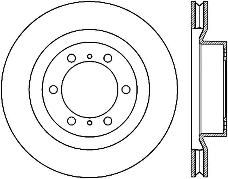 StopTech 10-17 Lexus GX460 / 10-17 Toyota 4Runner Cryo Slotted Front Right Sport Brake Rotor - part 126.44174CSR - TLNS Motorsports