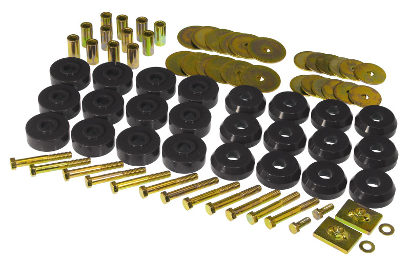 Prothane Chevy Conv Impala / Belair Body Mount Kit - Black - part 7-145-BL - TLNS Motorsports