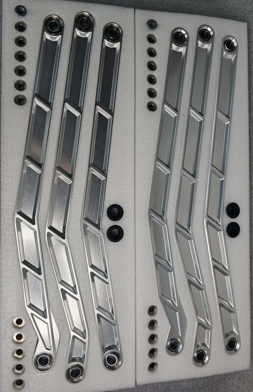 Elektric Offroad 2017+ Can-Am X3 Maverick High Clearance Radius Rods In Clear Finish For 72In - Elektric Off Road - part RRL210029 - TLNS Motorsports