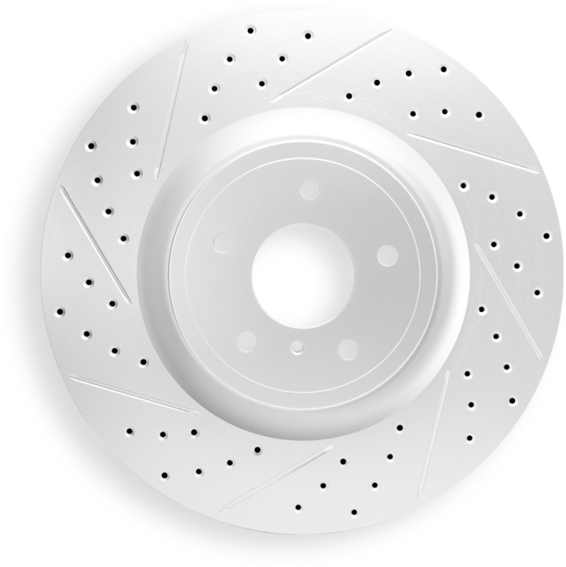 R1 87-91 Iveco Euroturbo 335T Front Left Drilled & Slotted Geo-Carbon Rotor - part 830-98001L - TLNS Motorsports