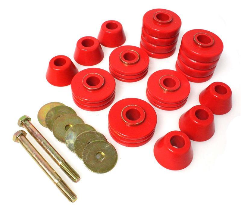Energy Suspension 65-70 Impala/Caprice Red Body Mount Set - part 3.4138R - TLNS Motorsports