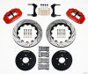 Wilwood Narrow Superlite 6R Front Hat Kit 14.00in Drill Red 1994-2004 Mustang - Wilwood - part 140-9117-DR - TLNS Motorsports