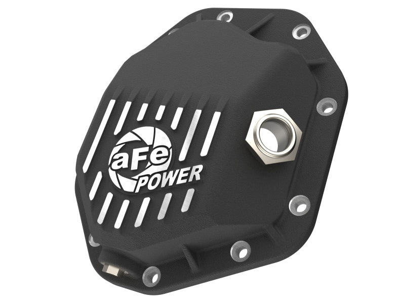 aFe 19-25 GM Trucks Front Diff Cover - Black w/ Machined Fins - aFe - part 46-71430B - TLNS Motorsports