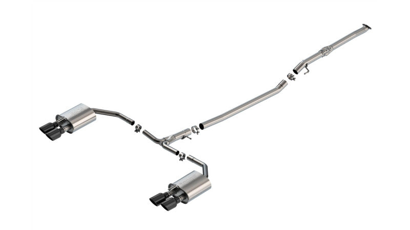 Borla 2025 Kia K5 GT 2.5L 4 Cyl S-type Cat-Back Exhaust w/ 3.5in Black Chrome Tips - Borla - part 141014BC - TLNS Motorsports