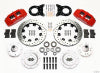 Wilwood Dynapro 6 Front Hub Kit 12.19in Drill Red 1965-1969 Mustang Disc & Drum Spindle - Wilwood - part 140-12947-DR - TLNS Motorsports
