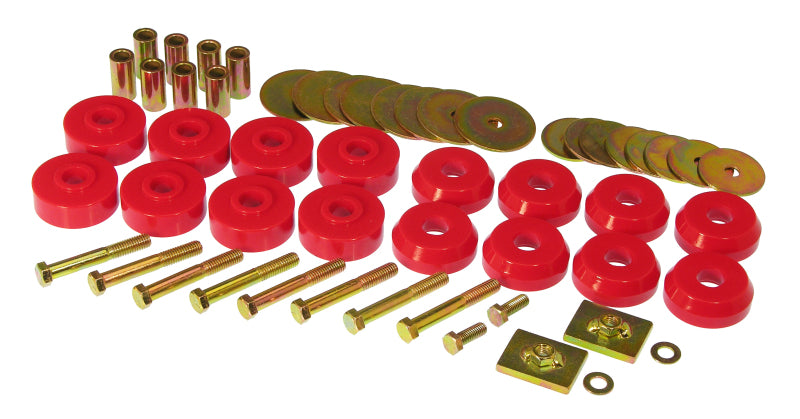 Prothane 59-64 Chevy Impala / Belair Body Mount Kit - Red - part 7-144 - TLNS Motorsports