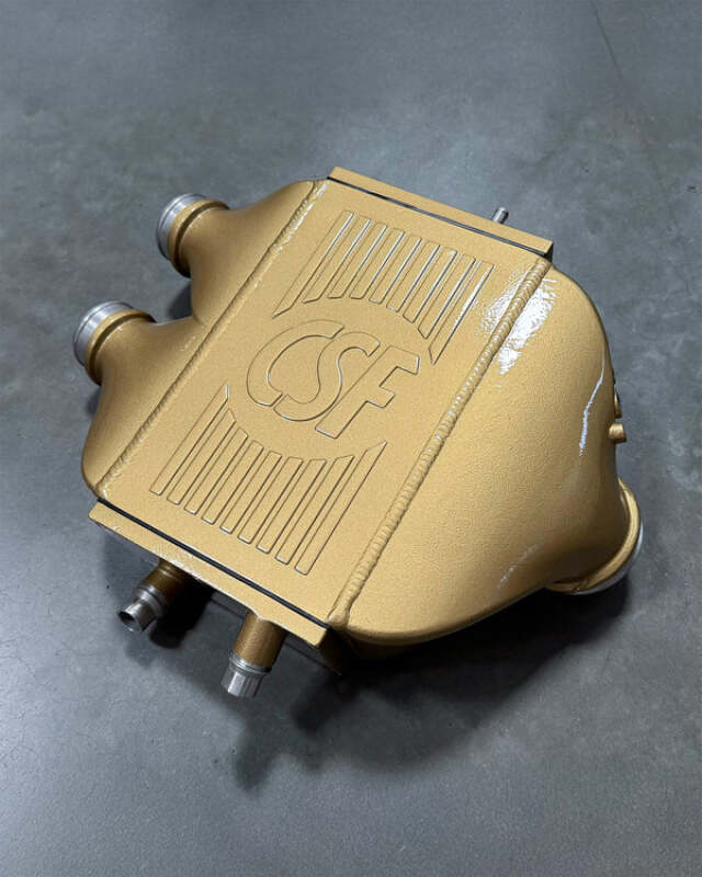 CSF 2014+ BMW M3/M4 (F8X) Top Mount Charge-Air-Cooler - Carbon Ceramic Gold Gloss - CSF - part 8082CCGG - TLNS Motorsports