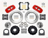 Wilwood AERO6 Front Hub Kit 14.00in Red TCI-IFS 71-78 (Pinto Based) - Wilwood - part 140-13226-R - TLNS Motorsports