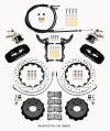 Wilwood AERO4 / MC4 Rear Kit 14.00 Drilled 15-23 Mustang w/Lines & Cables - Wilwood - part 140-13888-D - TLNS Motorsports