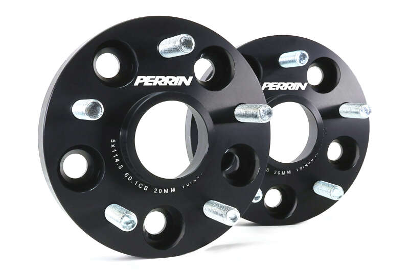 PERRIN 23-26 Toyota GR Corolla 60.1mm CB / 5x114.3 BP Wheel Spacers - 20mm - Perrin Performance - part PTP-WHL-120BK - TLNS Motorsports