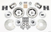 Wilwood Forged Dynalite Front Kit 11.00in Drill-Polished 37-48 Ford Psgr. 360 Plate Mount - Wilwood - part 140-11014-DP - TLNS Motorsports