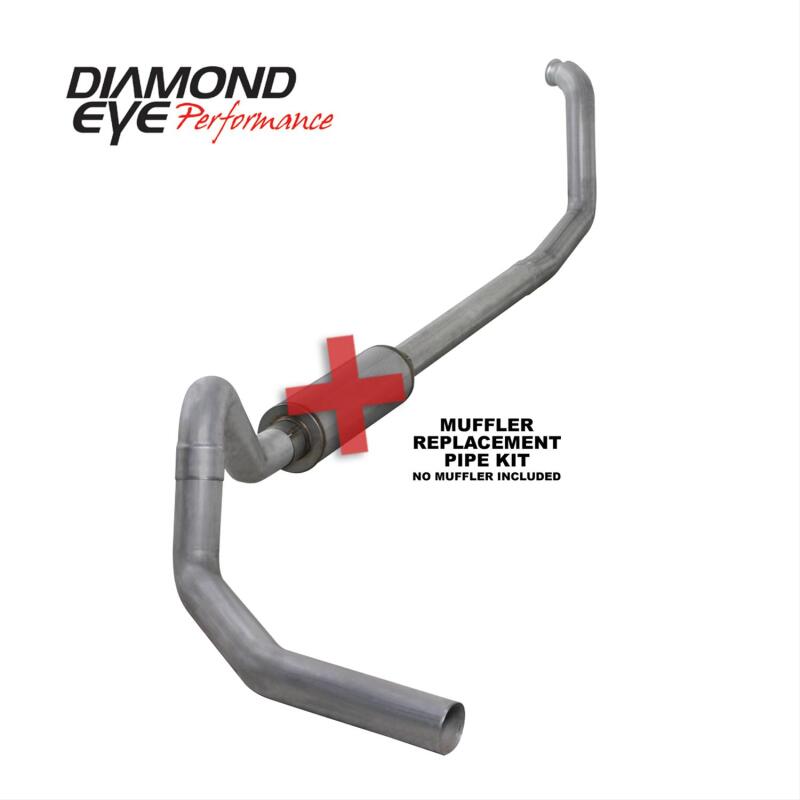 Diamond Eye 00-03 Ford E-Series Van 7.3L Powerstroke 4in Al Turboback Single Exhaust - Diamond Eye Performance - part K4325A-RP - TLNS Motorsports