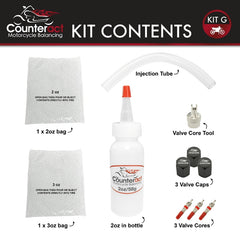 Counteract Motorcycle Balancing Bead DIY Kit: (2) 2oz Bags / (1) 3oz Bag - part KIT G - TLNS Motorsports