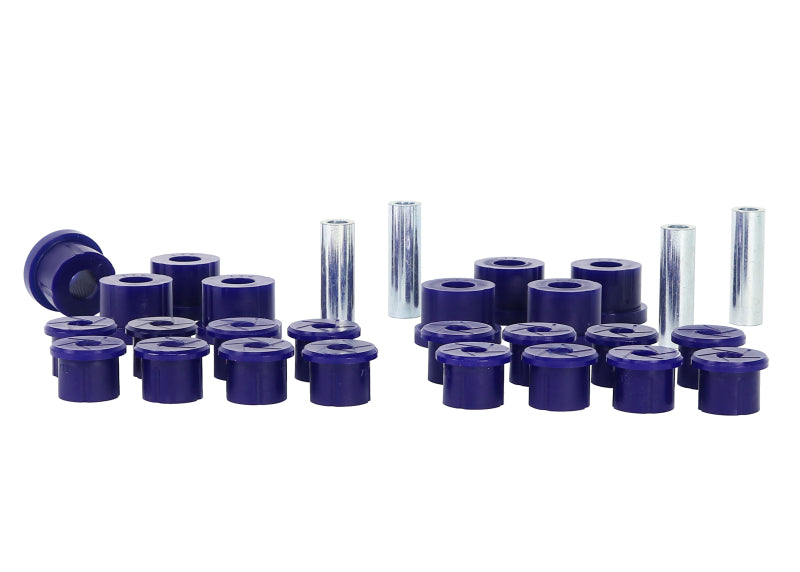 SuperPro 1986-1993 Suzuki Samurai JA Suzuki Samurai Front & Rear Leaf Spring & Shackle Bushing Kit - Superpro - part KIT068K - TLNS Motorsports