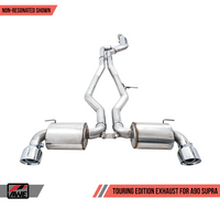 AWE RESONATED Touring Edition Exhaust for A90 Toyota Supra (2020+) - 3015-32118, 3015-33132